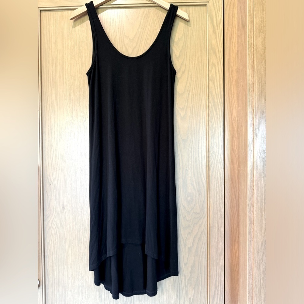Allison Joy Relaxed Fit Black High Low Tank Dress / small